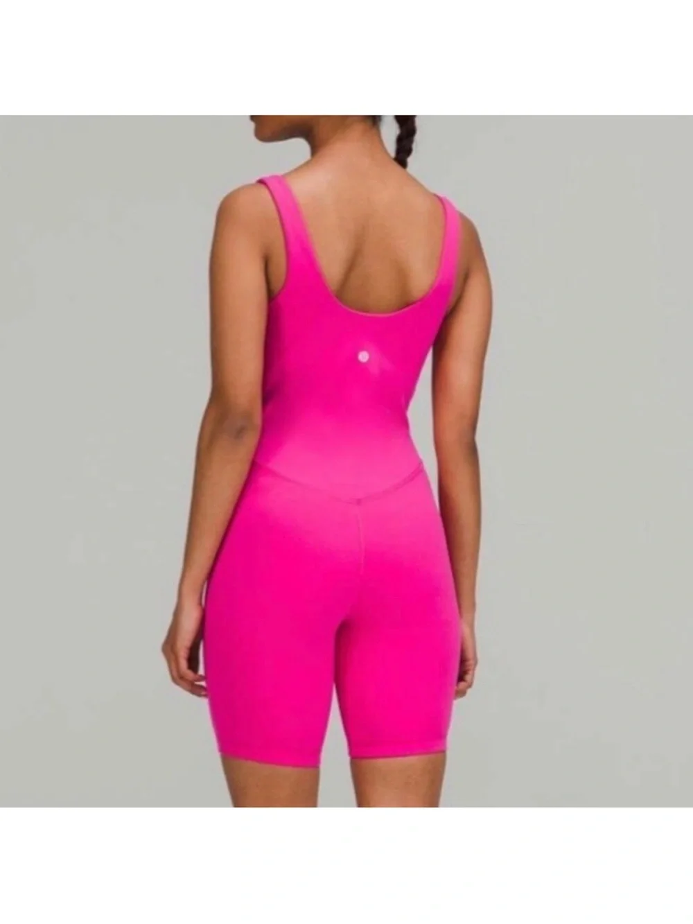 lululemon pink align V-Neck Pink One-Piece Bodysuit